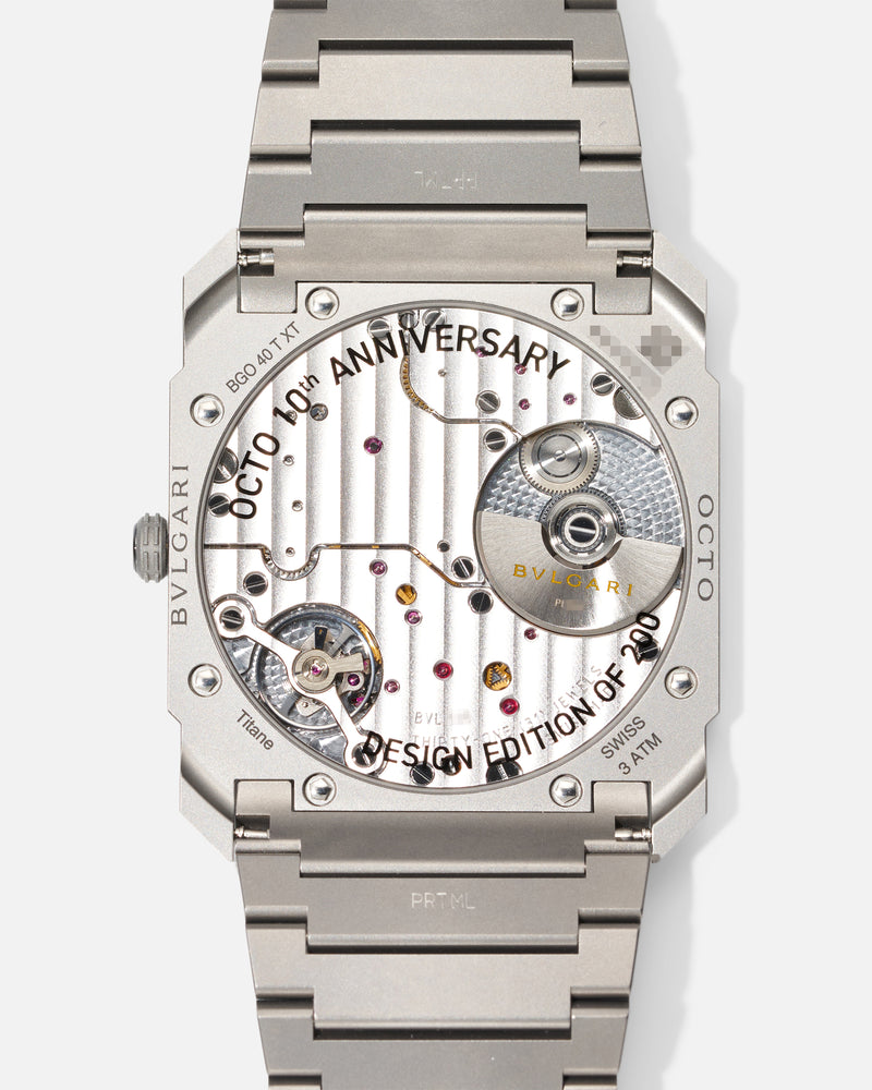 Bulgari Octo Finissimo 10th Anniversary 'Sketch' Limited Edition – Subdial