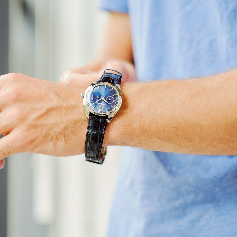 Grand Seiko Elegance Blue Dial SBGK005 – Subdial