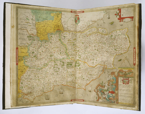 Atlas of the Counties of England and Wales by Christopher Saxton, London 1574-79