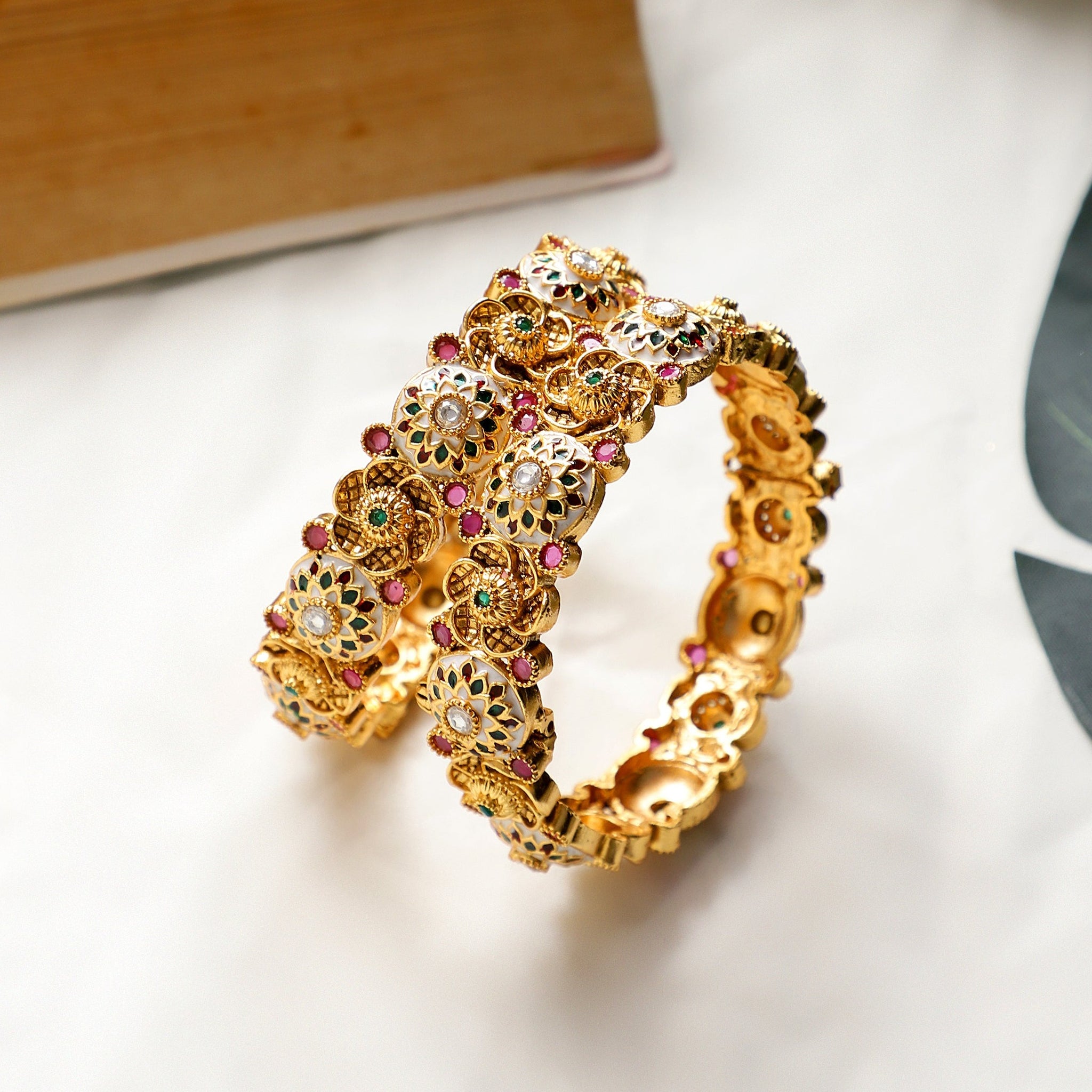 Buy Priyaasi Rose Gold Plated Handcrafted Bangle Style Bracelet  Bracelet  for Women 9296165  Myntra