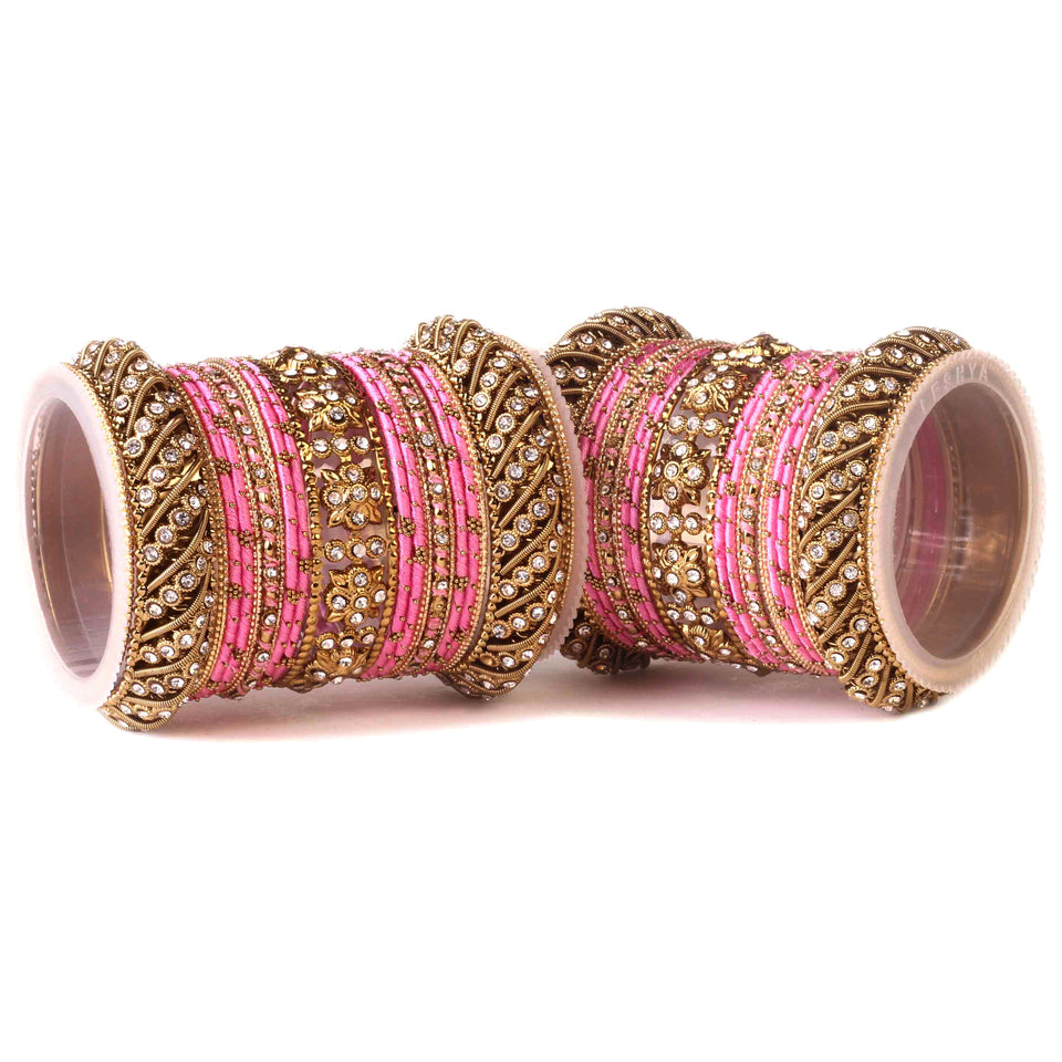 Set of 2 Traditional Colored Silk Thread Bangle Set – BANGLES BY ...