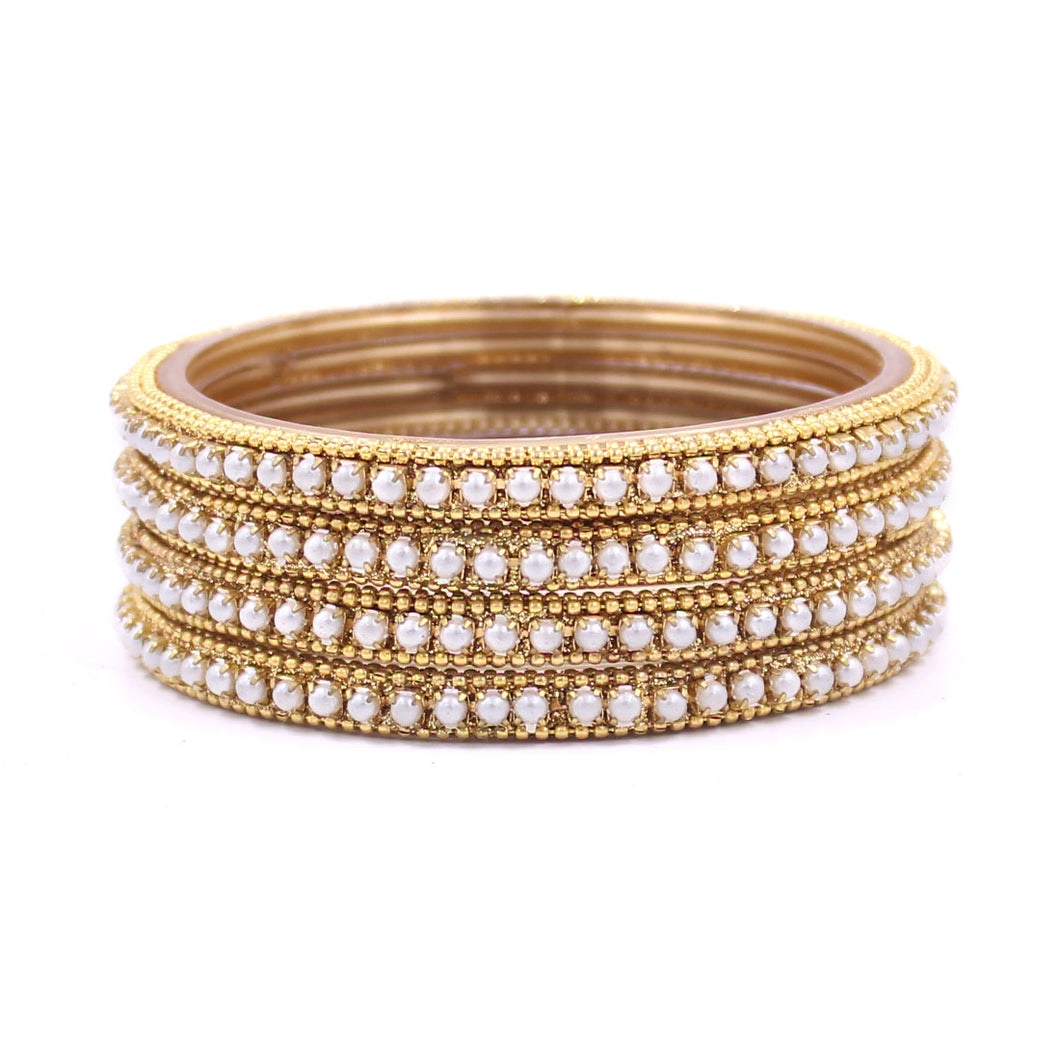 white glass bangles