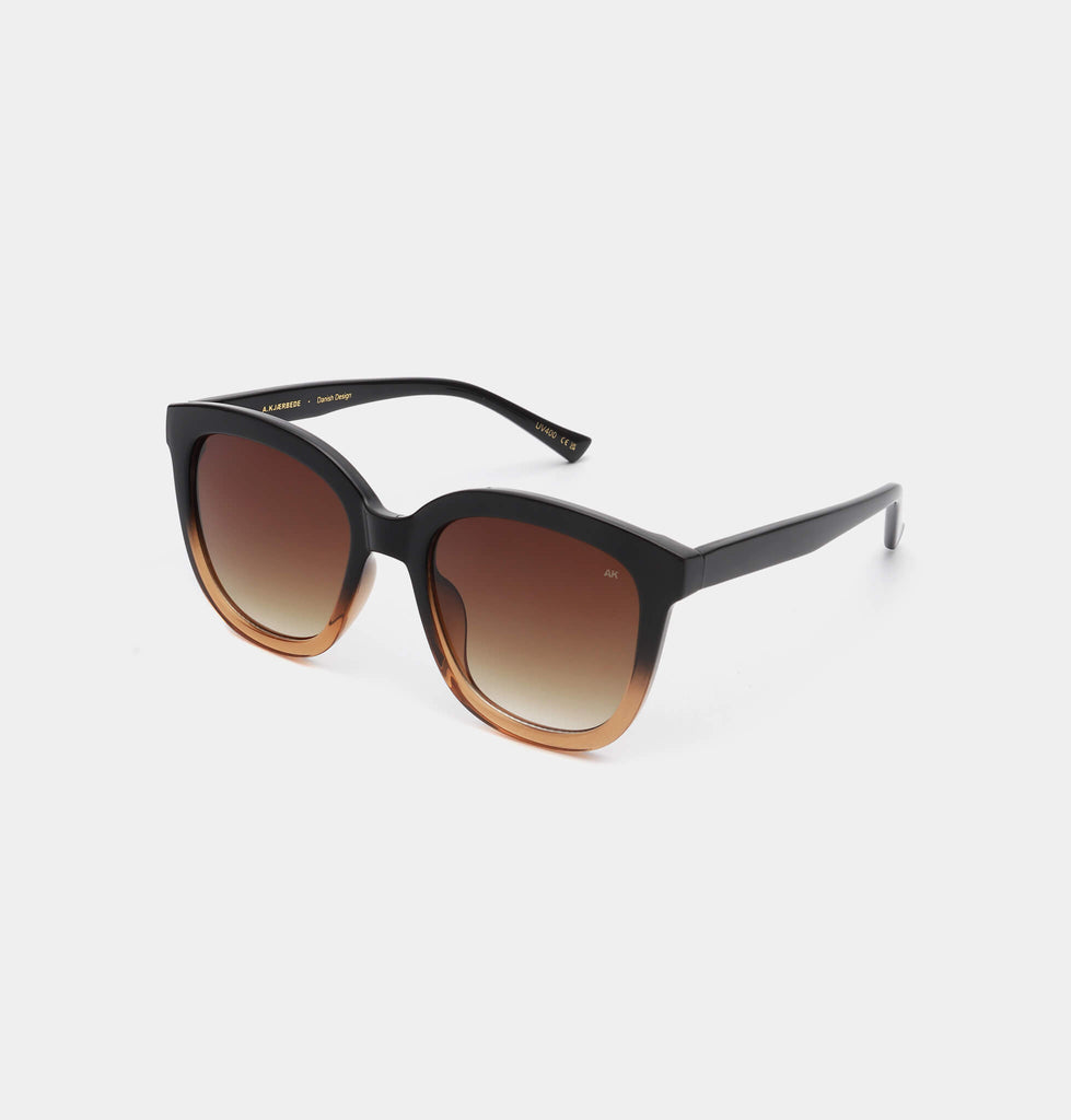 Billy Sunglasses in Black/Brown Transparent