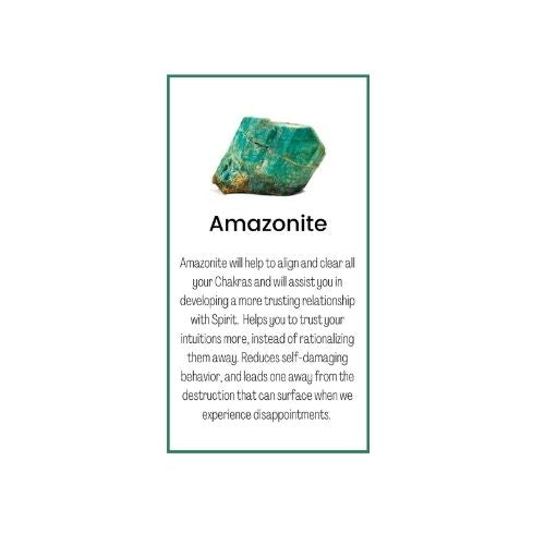 Amazonite Crystal Meaning Card Dejavumarketplace Com