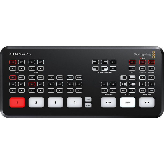 blackmagic design atem mini pro hdmi live stream switcher