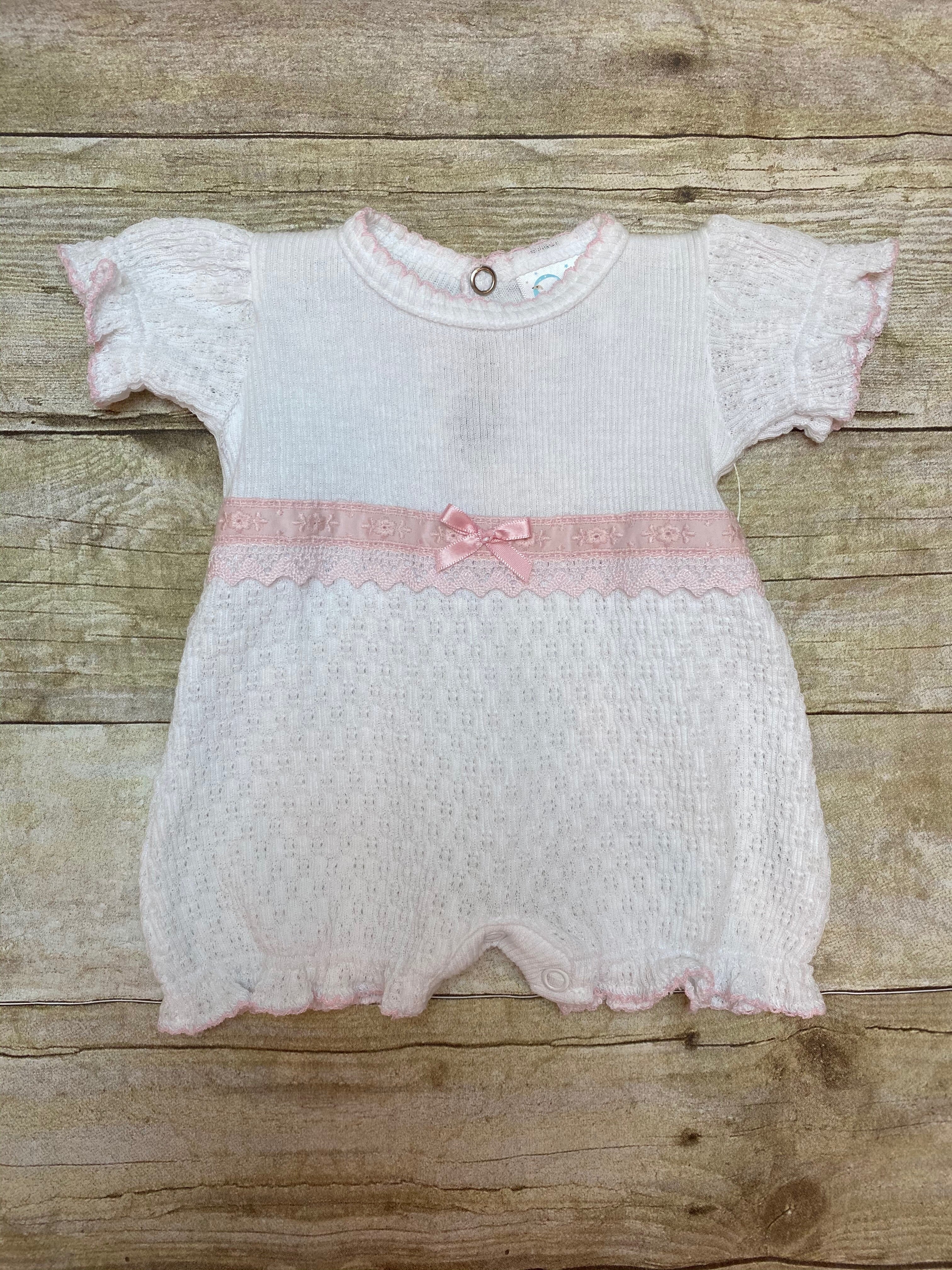 pink eyelet lace trim