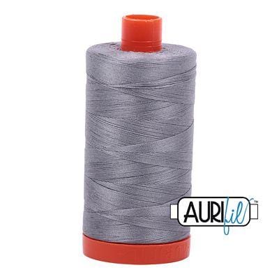 Aurifil Cotton Mako 50wt 1300m - Large Spool in Gray 2605