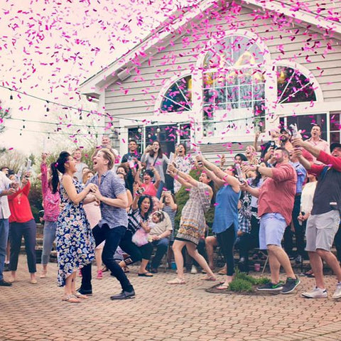 Pink Gender Reveal Confetti Cannons