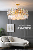 QUKAU crystal lamp LED pendant lighting ceiling lamp living room lamp dining room bedroom  chandelier