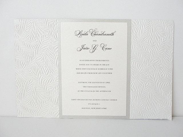 embossed wedding invitations