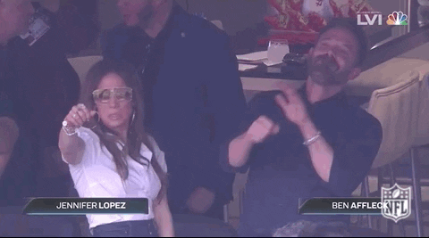 Jennifer Lopez and Ben Affleck dancing, Bennifer out enjoying a sports event 