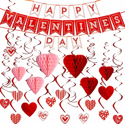 Decorative items, affordable and easy to use, items for Valentine's Day or Galentine's Day