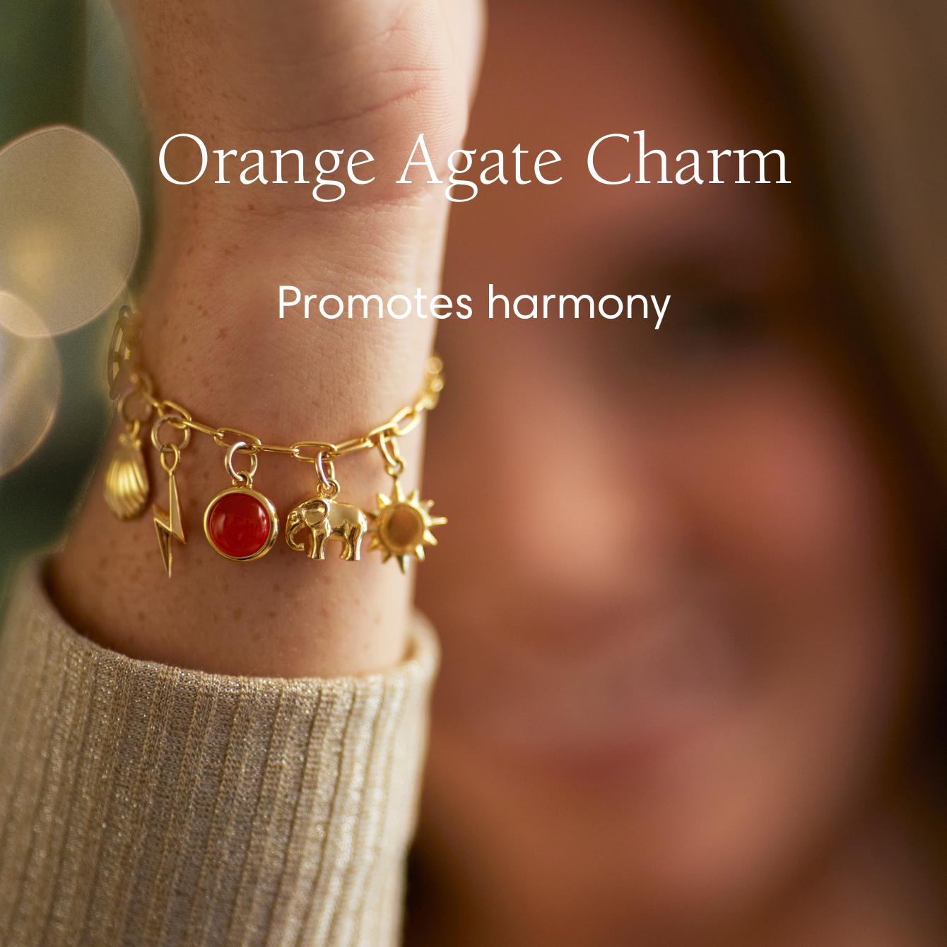 Orange Agate Harmony Charm