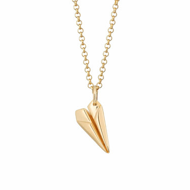 Paper Airplane Chasing a Star Necklace – AviatrixA