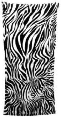 Zebra Print Beach Towel For Sale