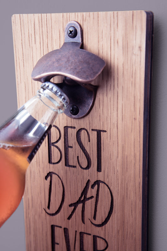 Personalised Bottle Opener for Dad Best Dad in the World -  Norway