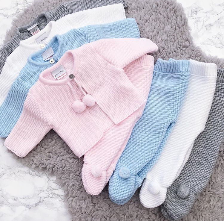 baby knitted two piece set