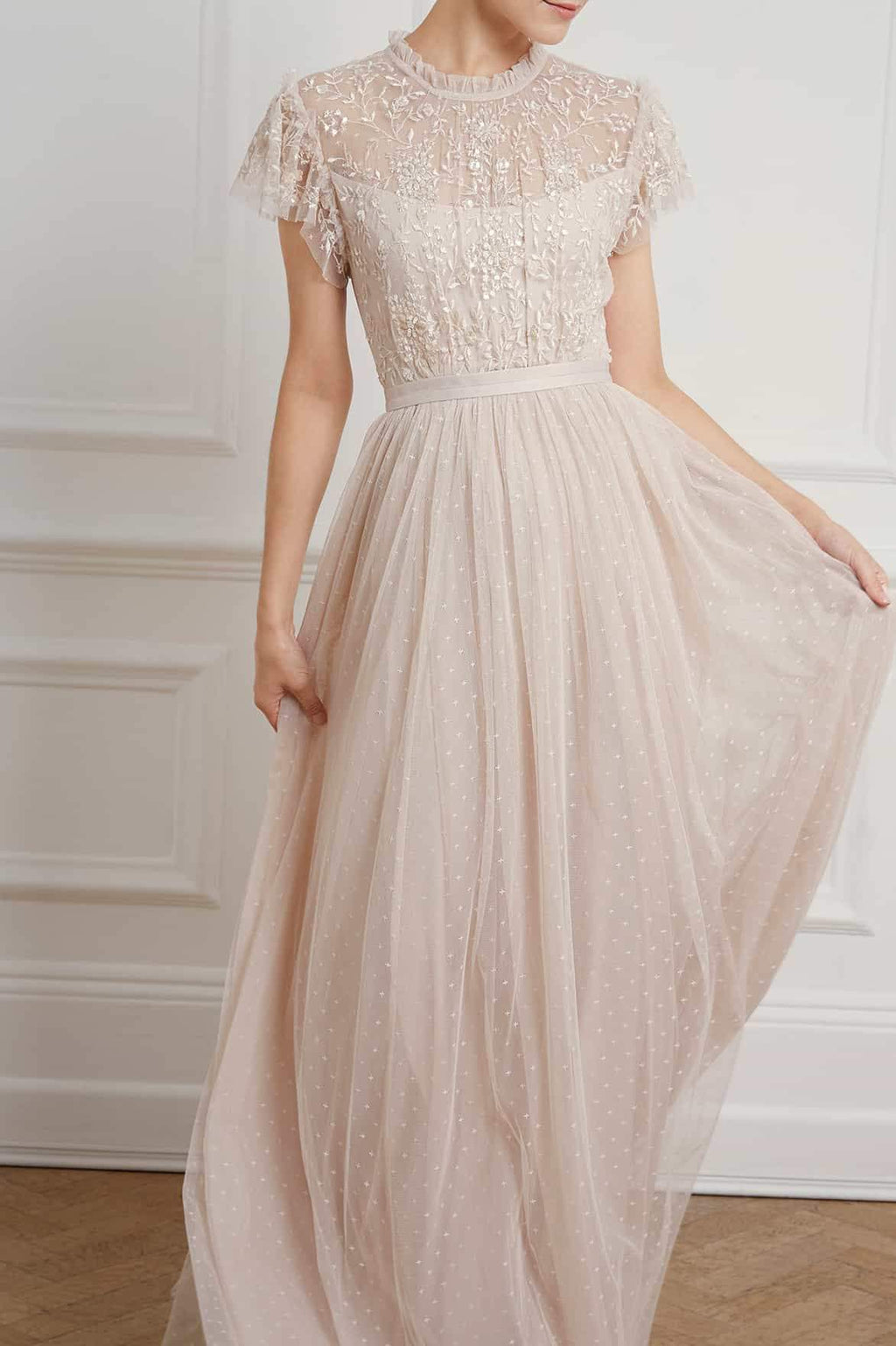 WHITETHORN BODICE MAXI DRESS