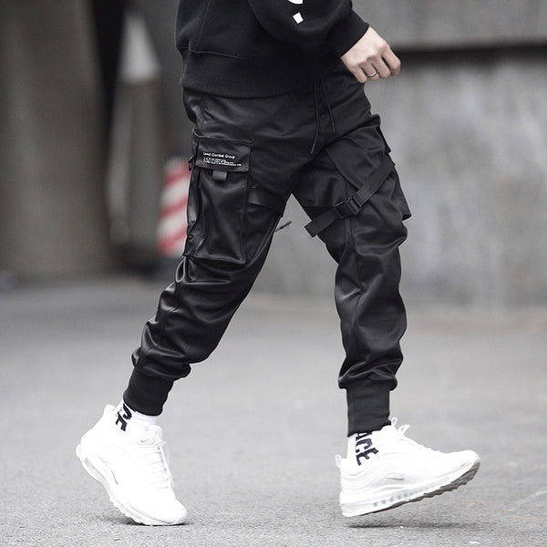 jogger pants with white shoes