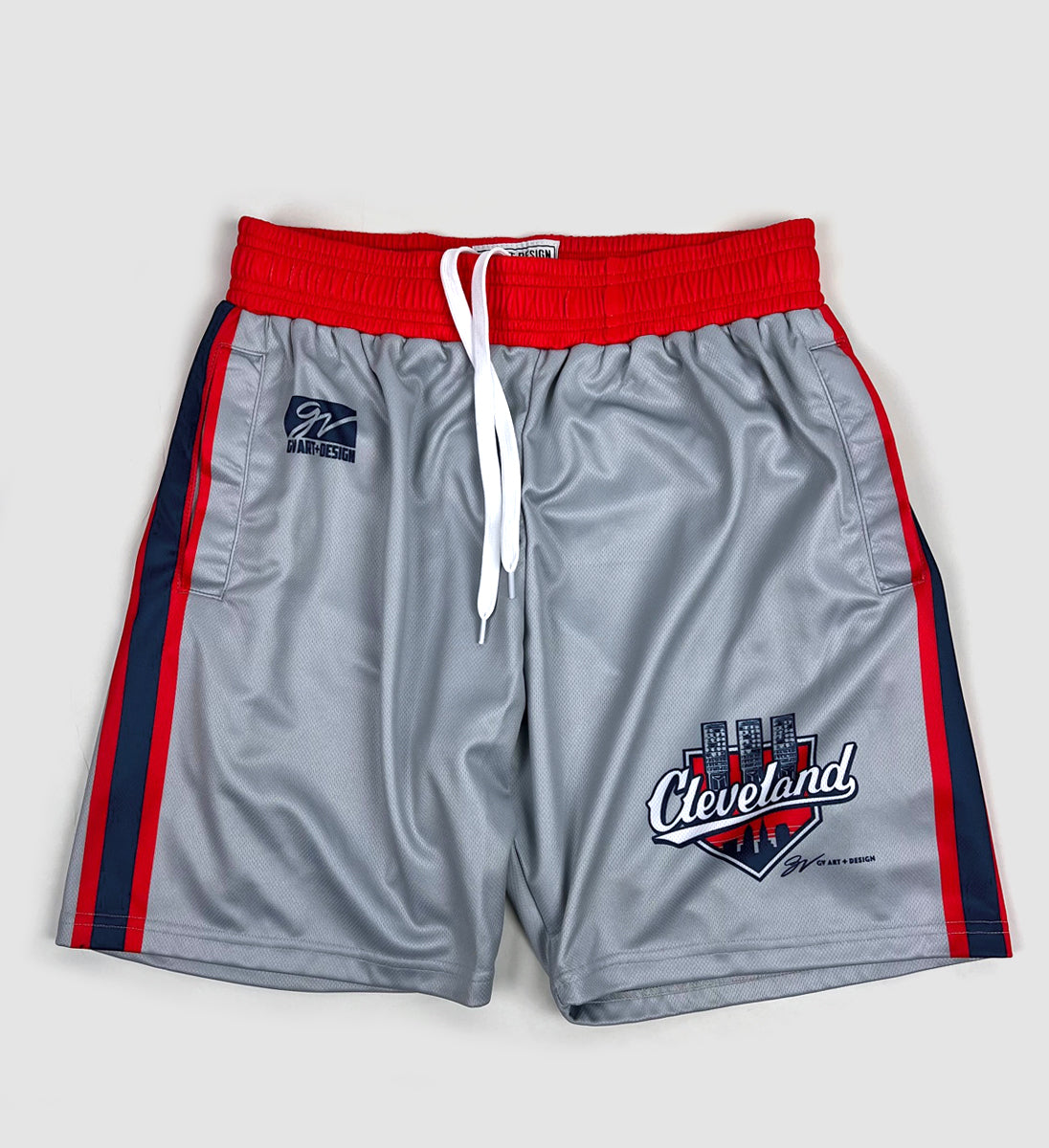 Shorts, Graphic - Short De Sport Pitch Gray, Red