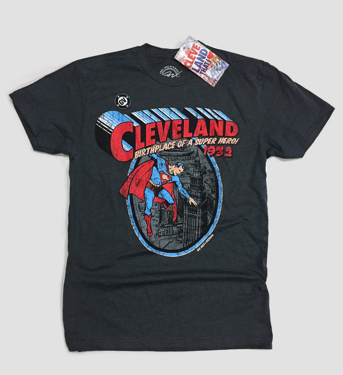 MLB Cleveland Indians Men's Marvel Super Hero Tee