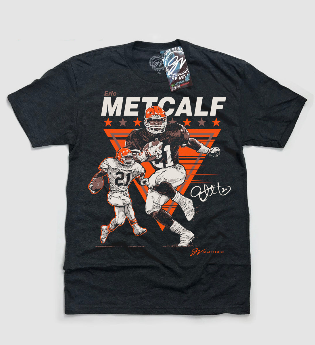 GV Art and Design Eric Metcalf Vintage Ink Series T Shirt Medium