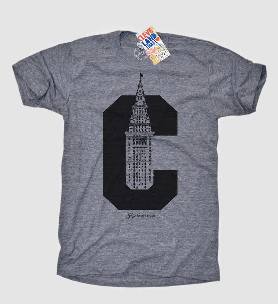 Cleveland C Terminal Tower T shirt | GV 