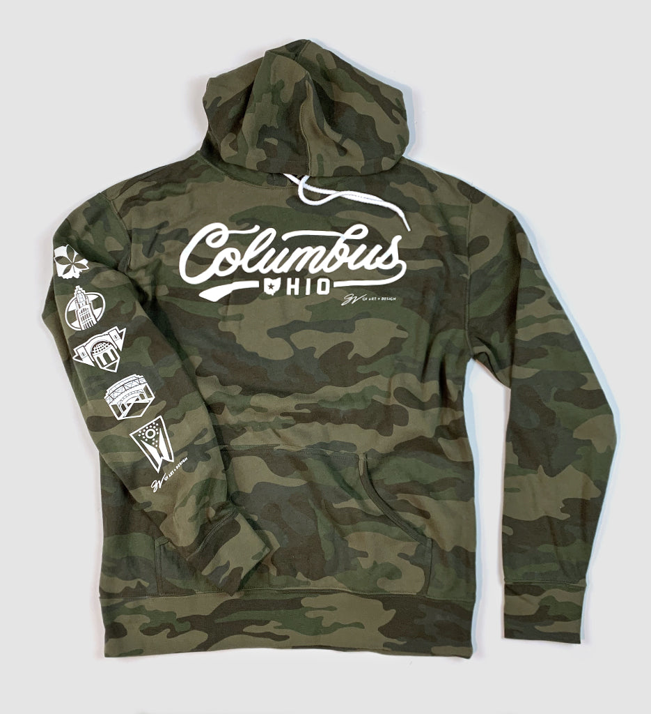 camo hooded sweatshirt