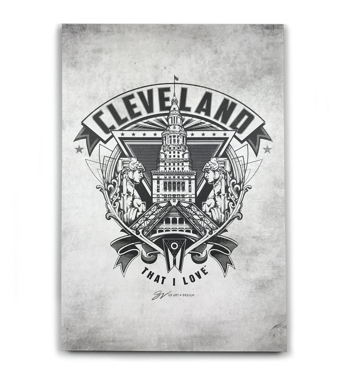 Cleveland C Guardian Canvas Artwork