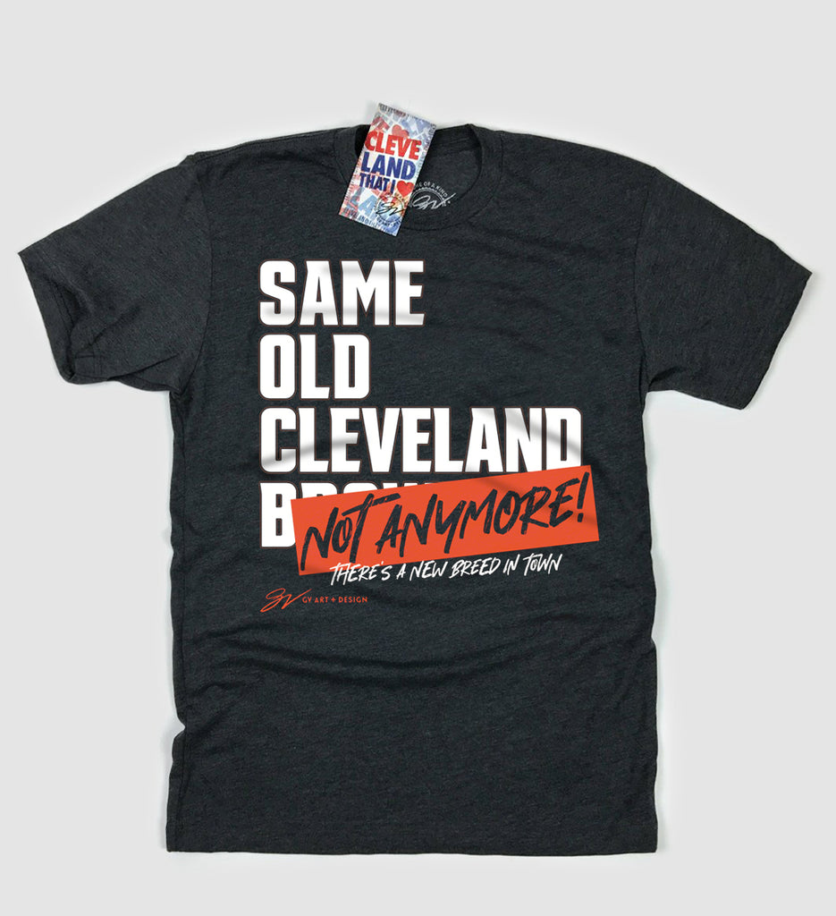 black cle t shirt