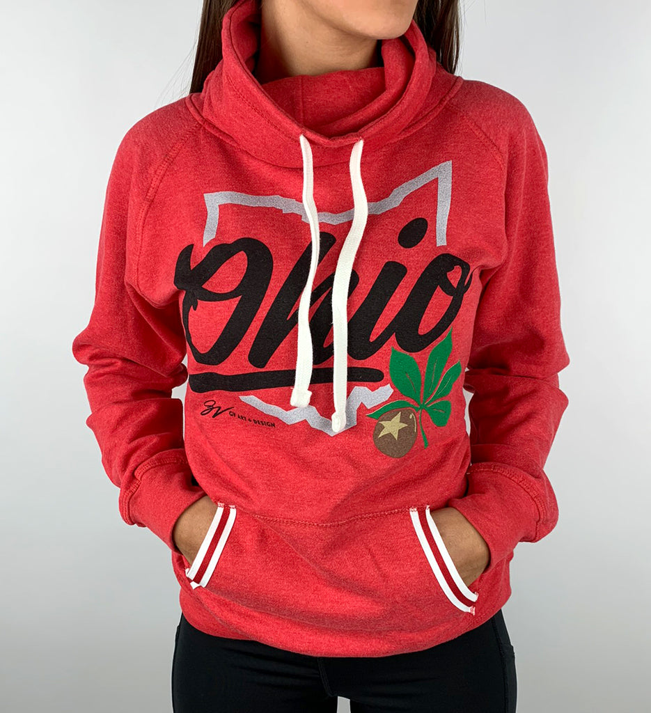 ohio state hoodie red