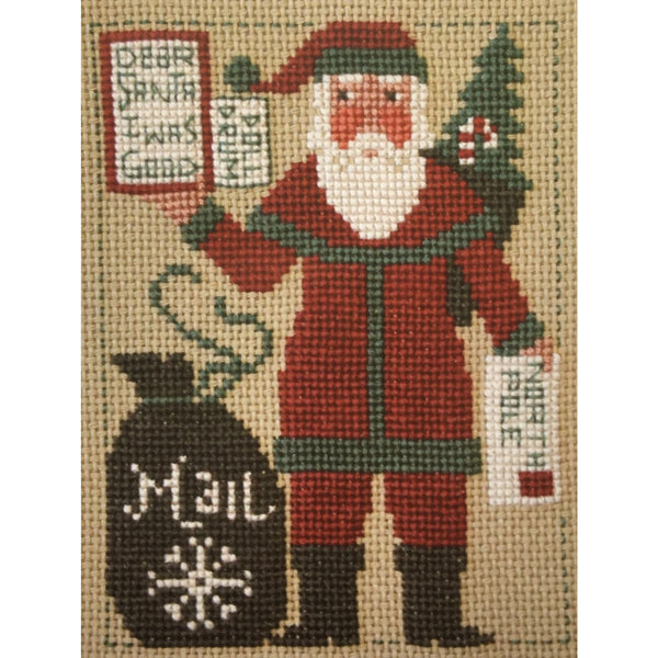 Needlecrafts Yarn Original Redwork Santas Prairie Schooler Cross Stitch Pattern Embroidery Cross Stitch