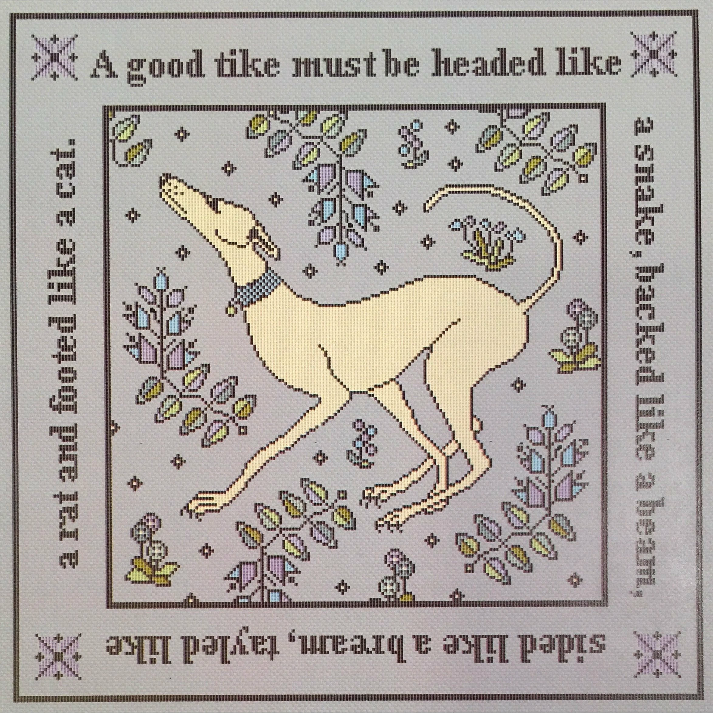 Tyler's Lion Long Dog Samplers Pattern – Hobby House Needleworks