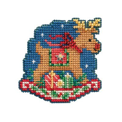 Christmas Lantern Cross Stitch Ornament Kit Mill Hill 2019 Winter Holiday  MH181934