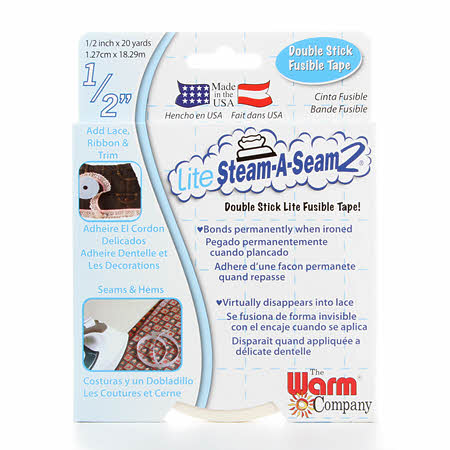 Lite Steam A Seam 2 Double Stick Fusible Web 9inx12in 5/Pkg