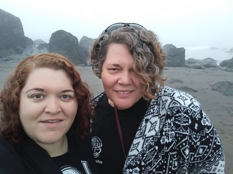 Kaylyn and Diane Oregon coast