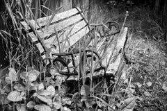 rusted vintage bench oregon coast