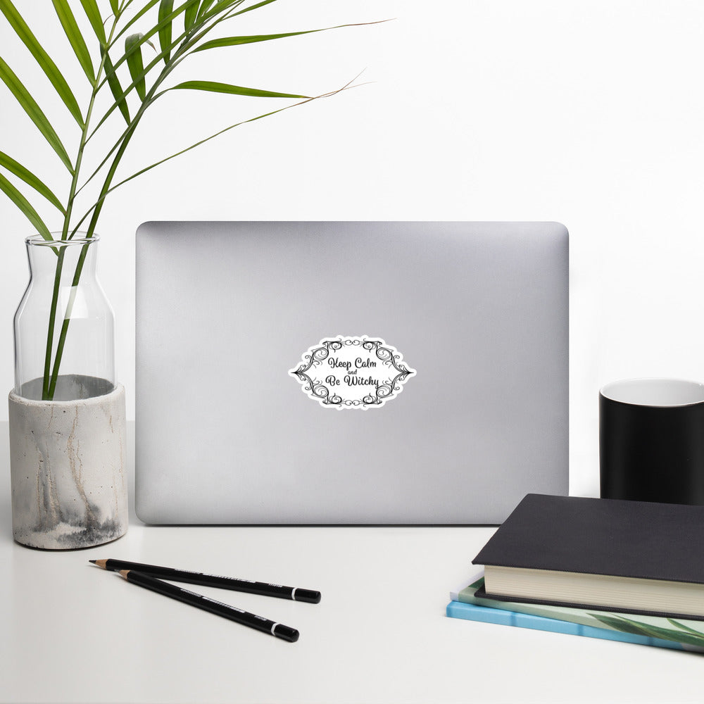Keep Calm and Be Witchy Bubble-free stickers