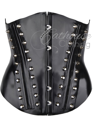 Military Style Zip and Buckle Corset