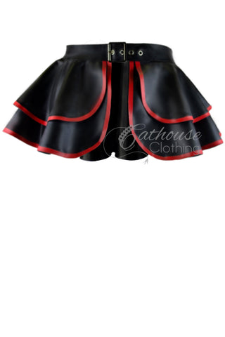 Latex Belt - Extreme Ruffle Peplum Belt, Sizes UK 6-20, Various Colours Available, Made to Order, Gifts for Her