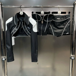 Streetwear Black Three Piece Set - Mineli's Closet