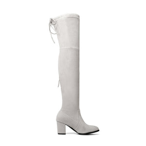 Over The Knee Boots Winter Round Toe