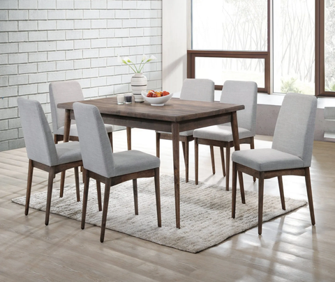 Finnegan Grey 7-PC Dining Table Set