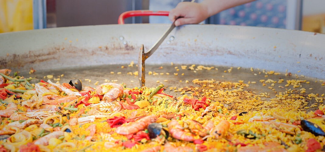 Paella at street