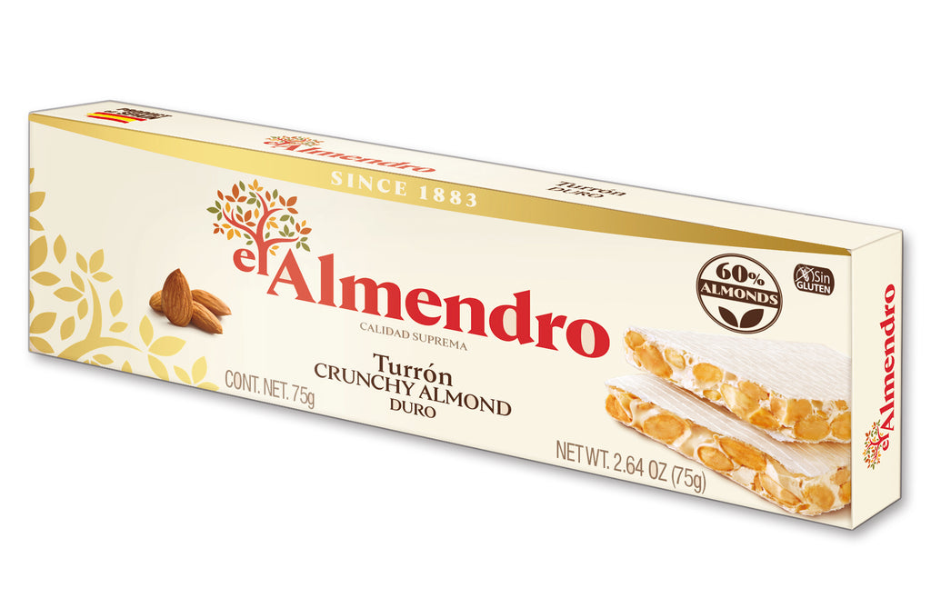 El Almendro Crunchy Almond Turron 75 g | lespanola