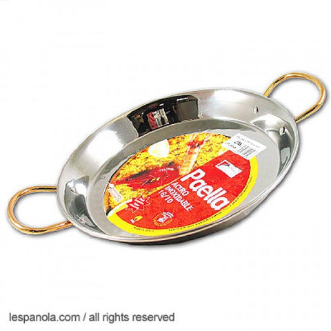 Vigor 8 Polished Carbon Steel Paella Pan