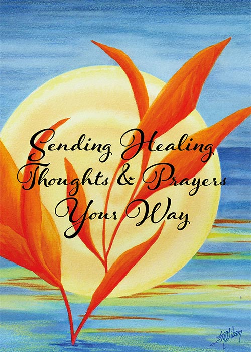 Sending Healing Thoughts Floral Nature Get Well Card St 