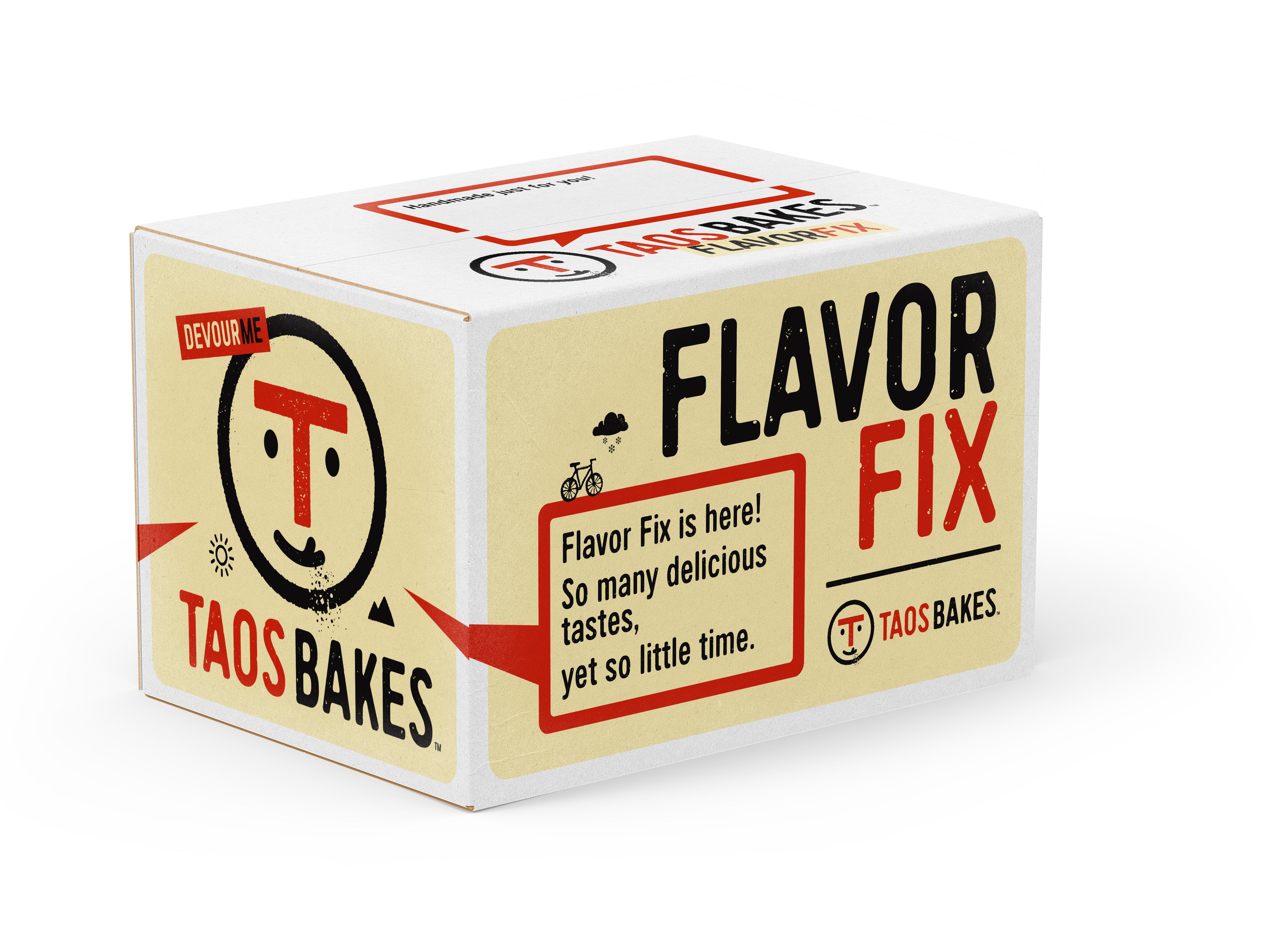 Box of Taos Baks for subscription orders