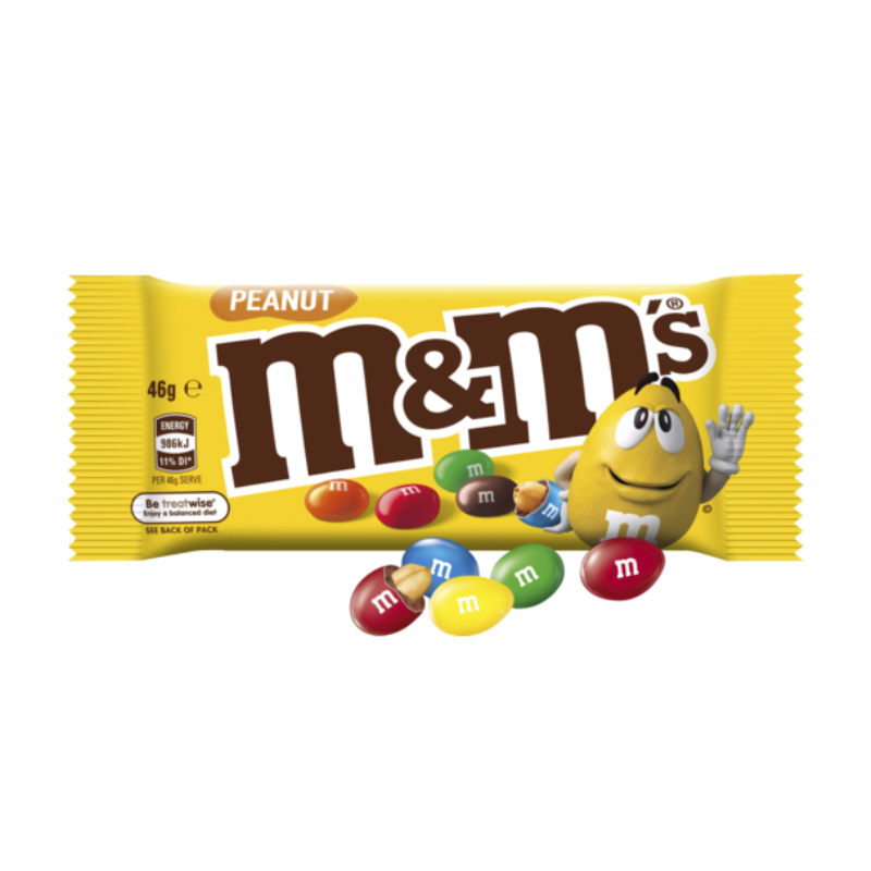 M&M's Peanut Milk Chocolate Snack & Share Party Bag 380g