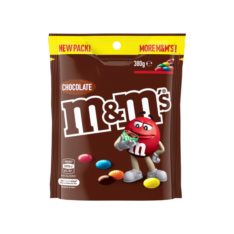 M&m's Red & Green Christmas Chocolate Snack & Share Bag 180g